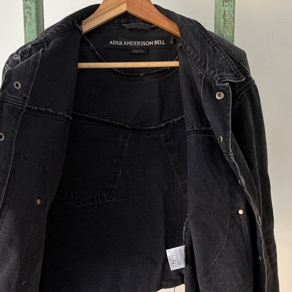 ADS ANDERSSON BELL Black Distressed Jean Jacket - Picture 3 of 5